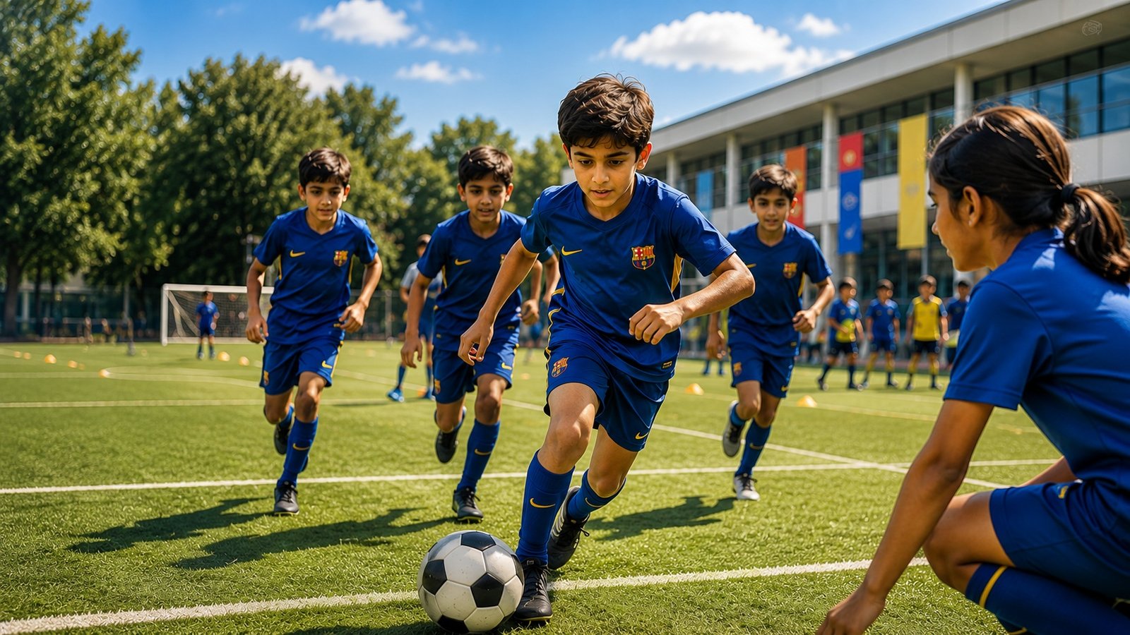 School sports activity